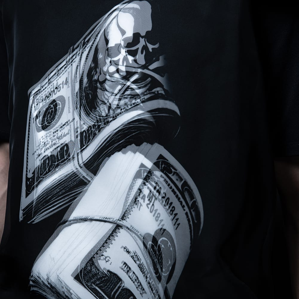 mastermind JAPAN - 2026SS - T-shirt - Banknote Motif - MJ26C16-TS004 (BLACK) 4-003