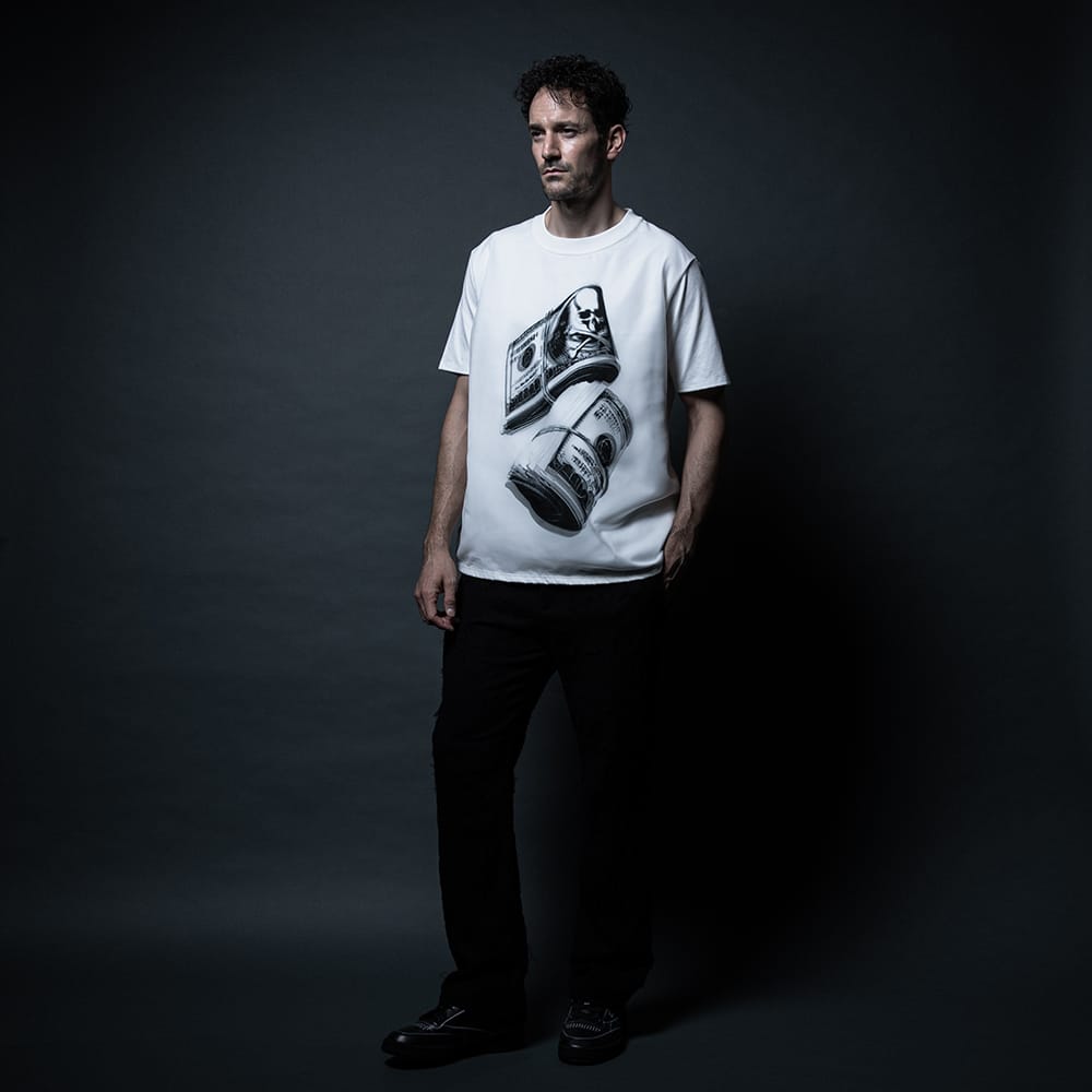 mastermind JAPAN - 2026SS - T-shirt - Banknote Motif - MJ26C16-TS004 (WHITE) 4-006