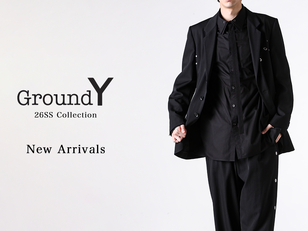 入荷情報】Ground Y (グラウンド ワイ) 26SSコレクションのアイテムが