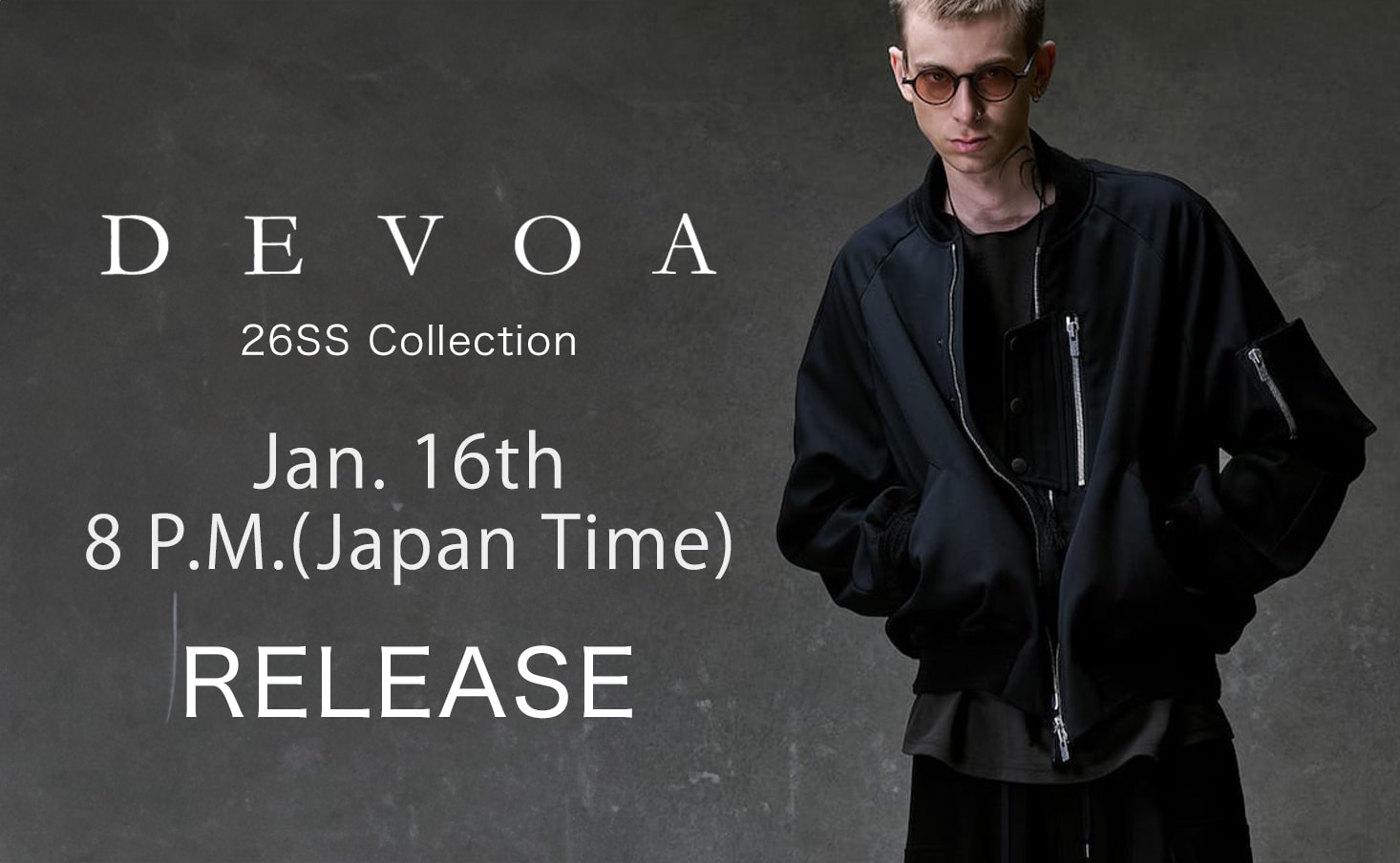 >DEVOA has confirmed the arrival of two new outerwear styles from its 26SS collection. 