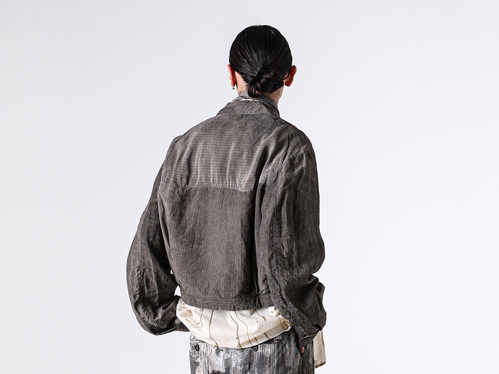 ZIGGY CHEN 26SS クロップドパッチワークジャケット カーゴトラウザー