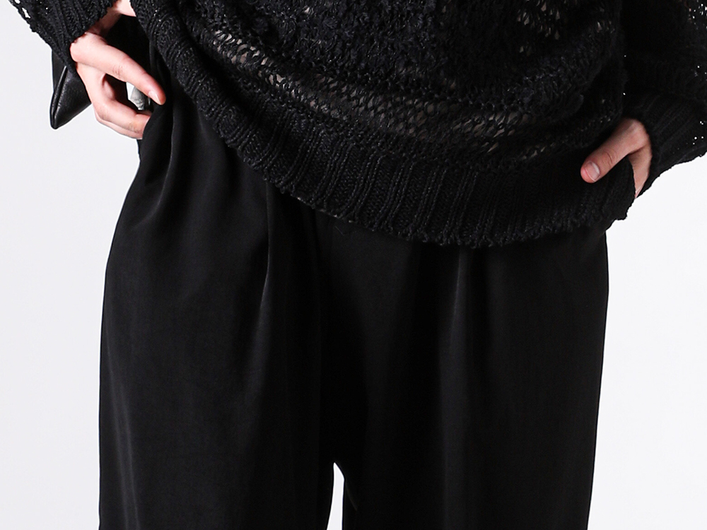 Yohji Yamamoto POUR HOMME 26SS ブラックの陰影をニットで表現した