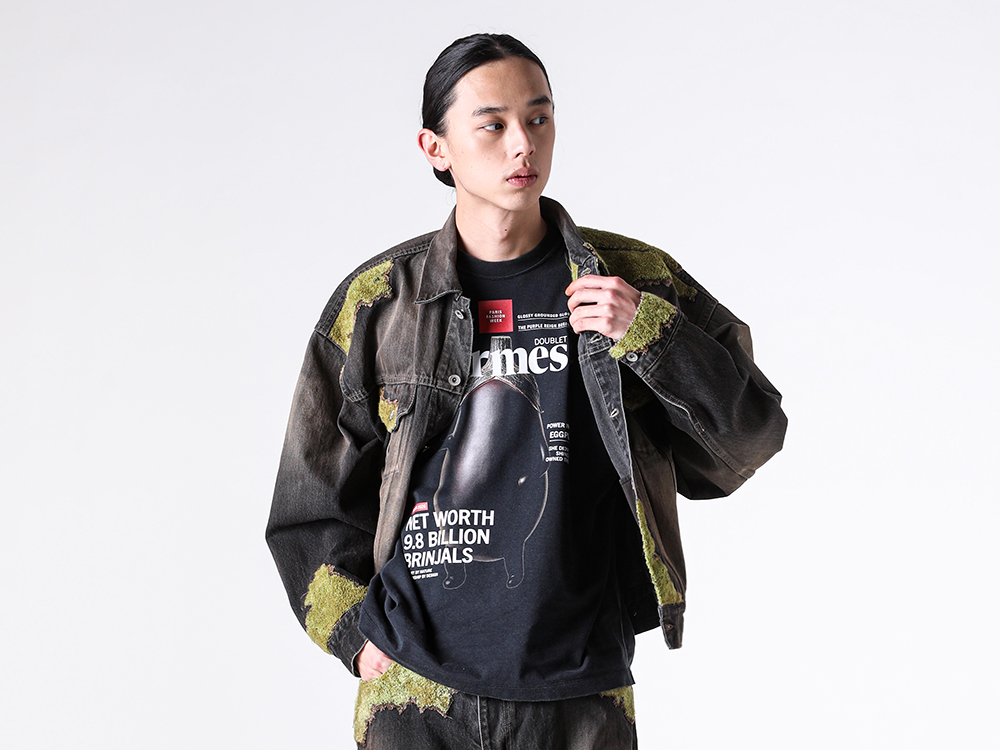doublet 26SS 苔生すウッドデニムのセットアップが魅せるユーモアと