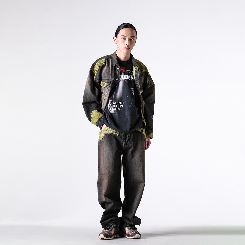 doublet 26SS 苔生すウッドデニムのセットアップが魅せるユーモアと