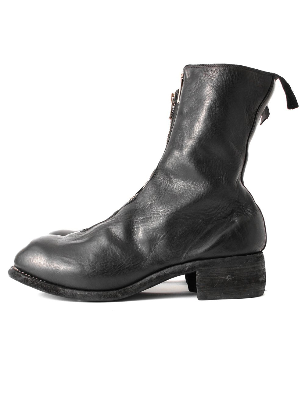 GUIDI - 26SS スタイリング - シューズ - Norvegian welted Vibram-sole Back Zip Race Up Boots - 795ZV_N 1-006