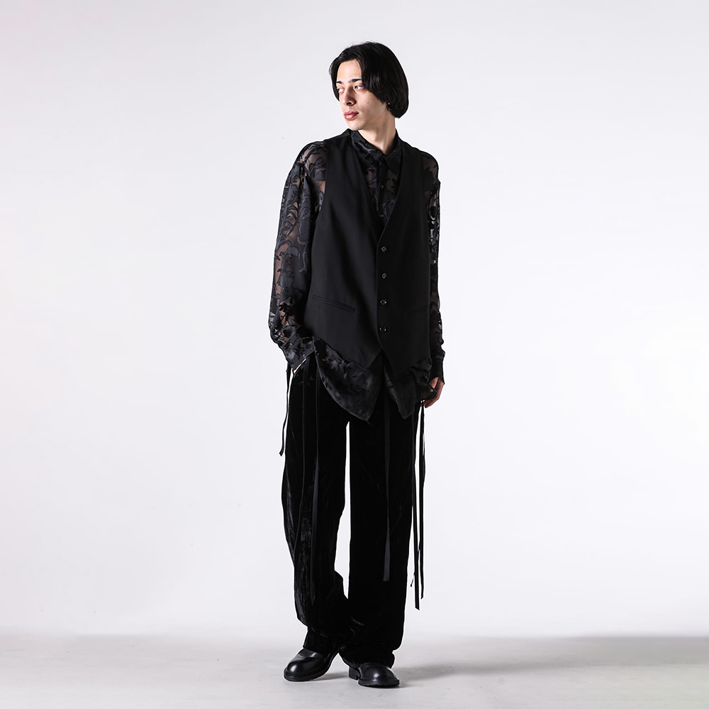 ANN DEMEULEMEESTER 本人デザイン期 ベスト 黒 ブラック Ann Demeulemeester - ANN DEMEULEMEESTER 本人デザイン期 ベスト 黒