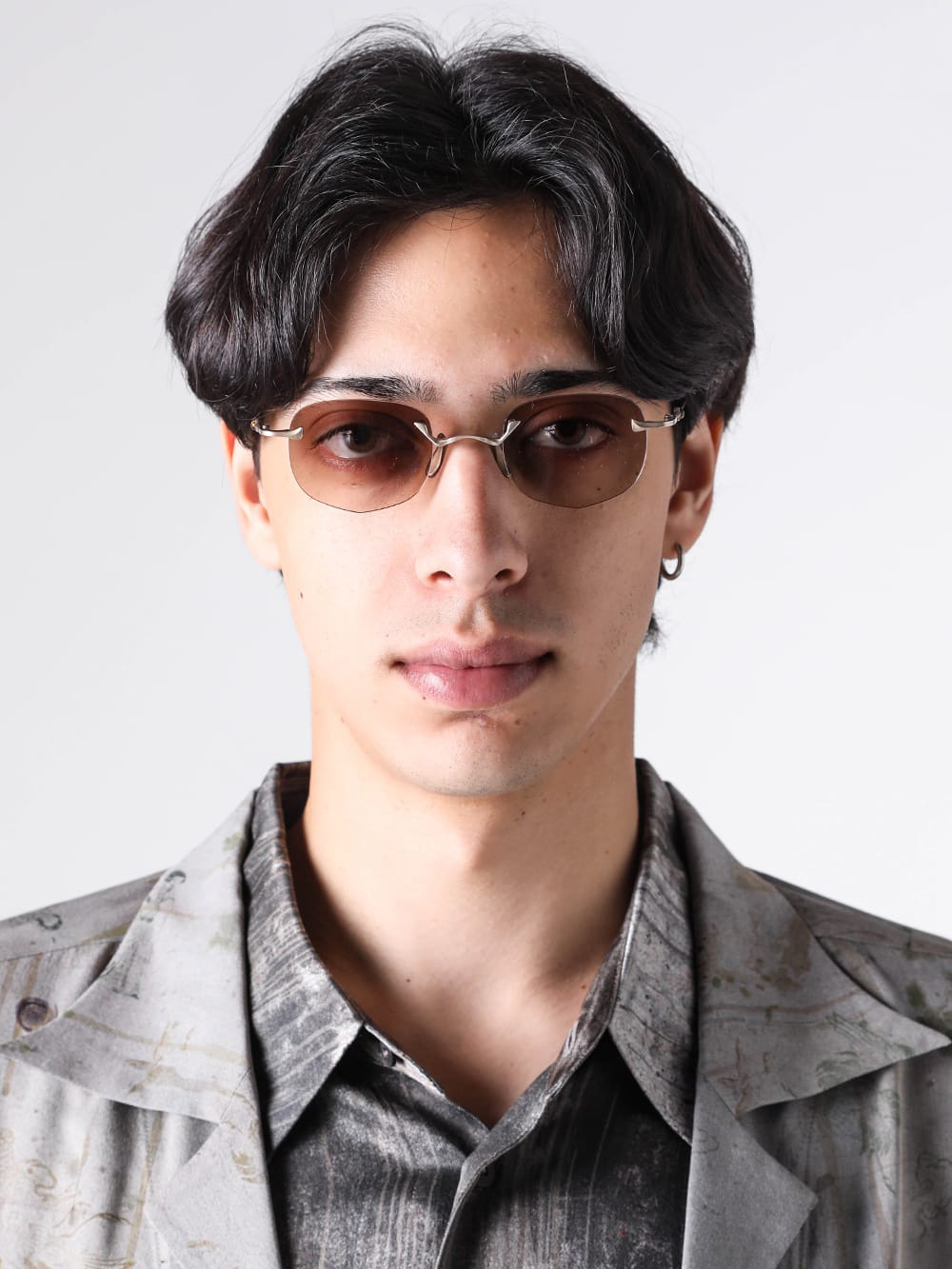 RIGARDS シルバー リムレスサングラス RG1081AG