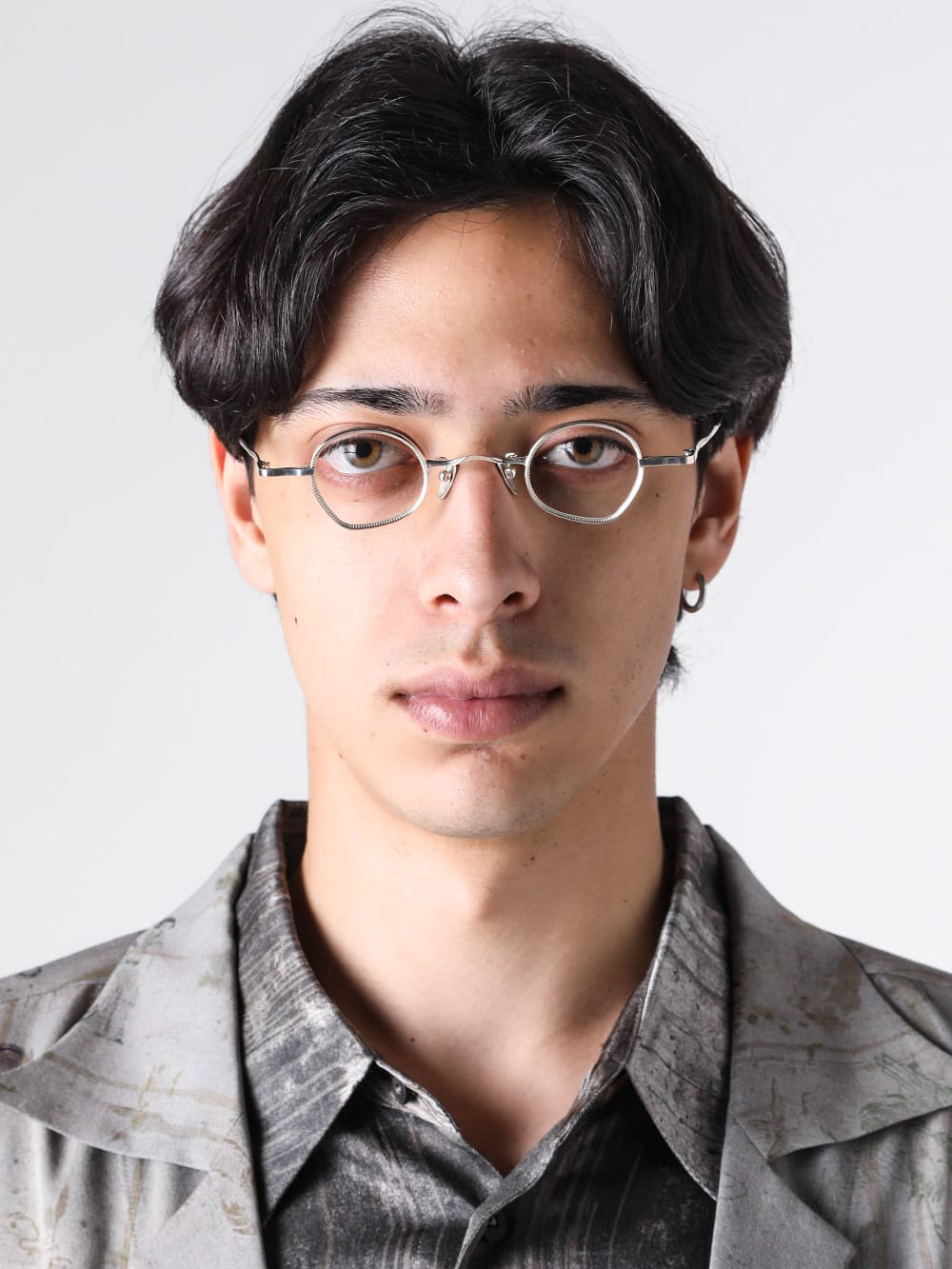 RIGARDS シルバー ボストンフレームアイウェア RG1935AG