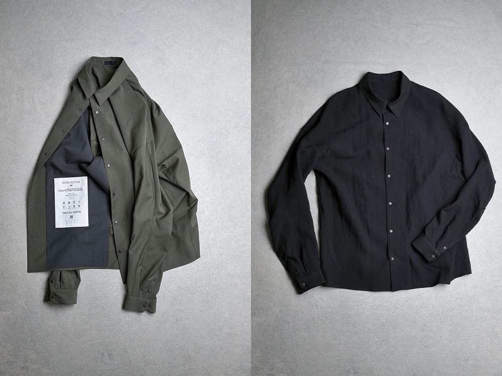 DEVOA 26SS Loose Fit Shirt: Two Original Fabrics Crafted by REDA and Linificio