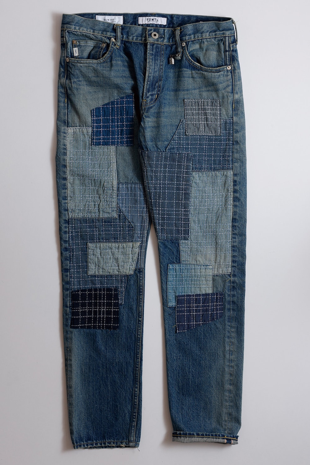 FDMTL 26SS Classic Straight Denim: A Fusion of Traditional Japanese Sashiko, Boro, and Processing Techniques