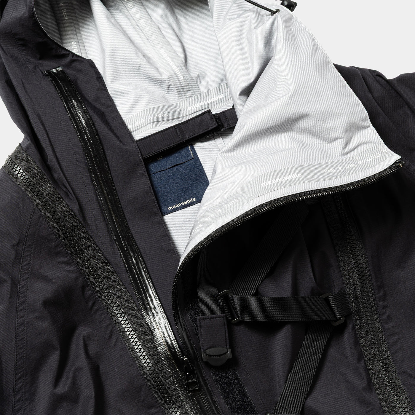 meanswhile 26SS Air Circulation System Rain Jacket：空調服コラボレーションと3レイヤー防水素材の機能美