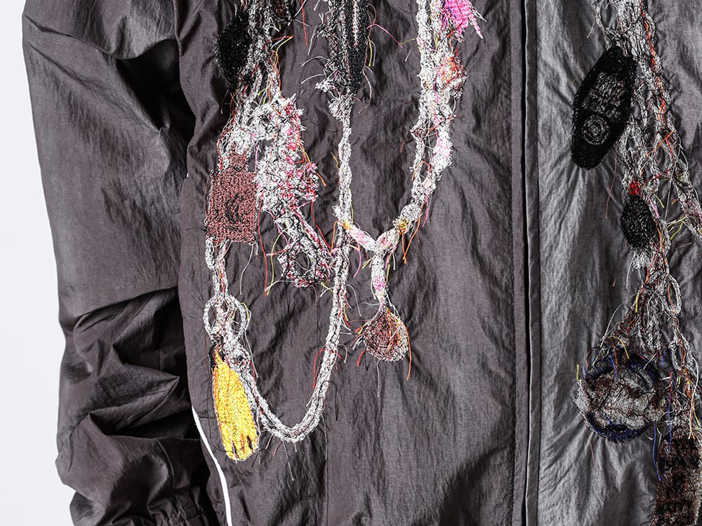 【希少】doublet 23AW カオス刺繍ツイードスーベニアJKT S 新品 doublet(ダブレット) / CHAOS EMBROIDERY SOUVENIR JACKET/カオス刺繍