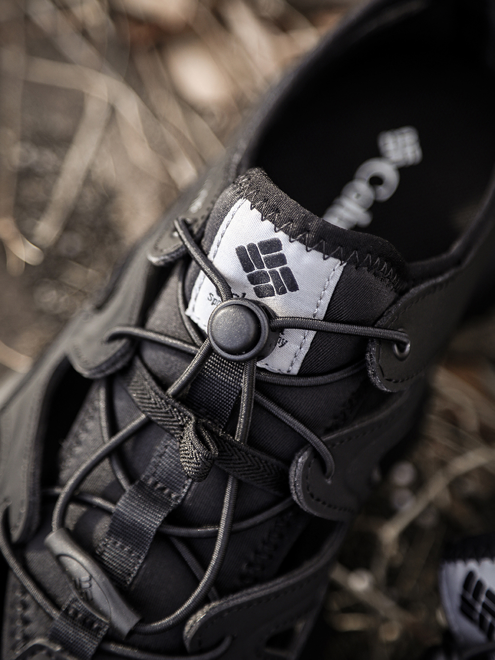 Close-up image of the quick lace system