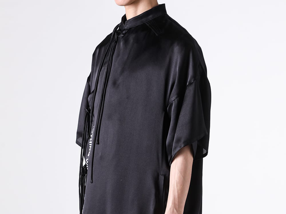 Yohji Yamamoto 26SS シルクサテンチャイナドレス(ブラウス)｜通販