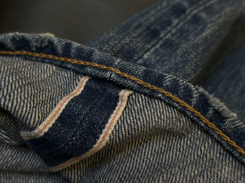 縫製部分のクローズアップ画像
