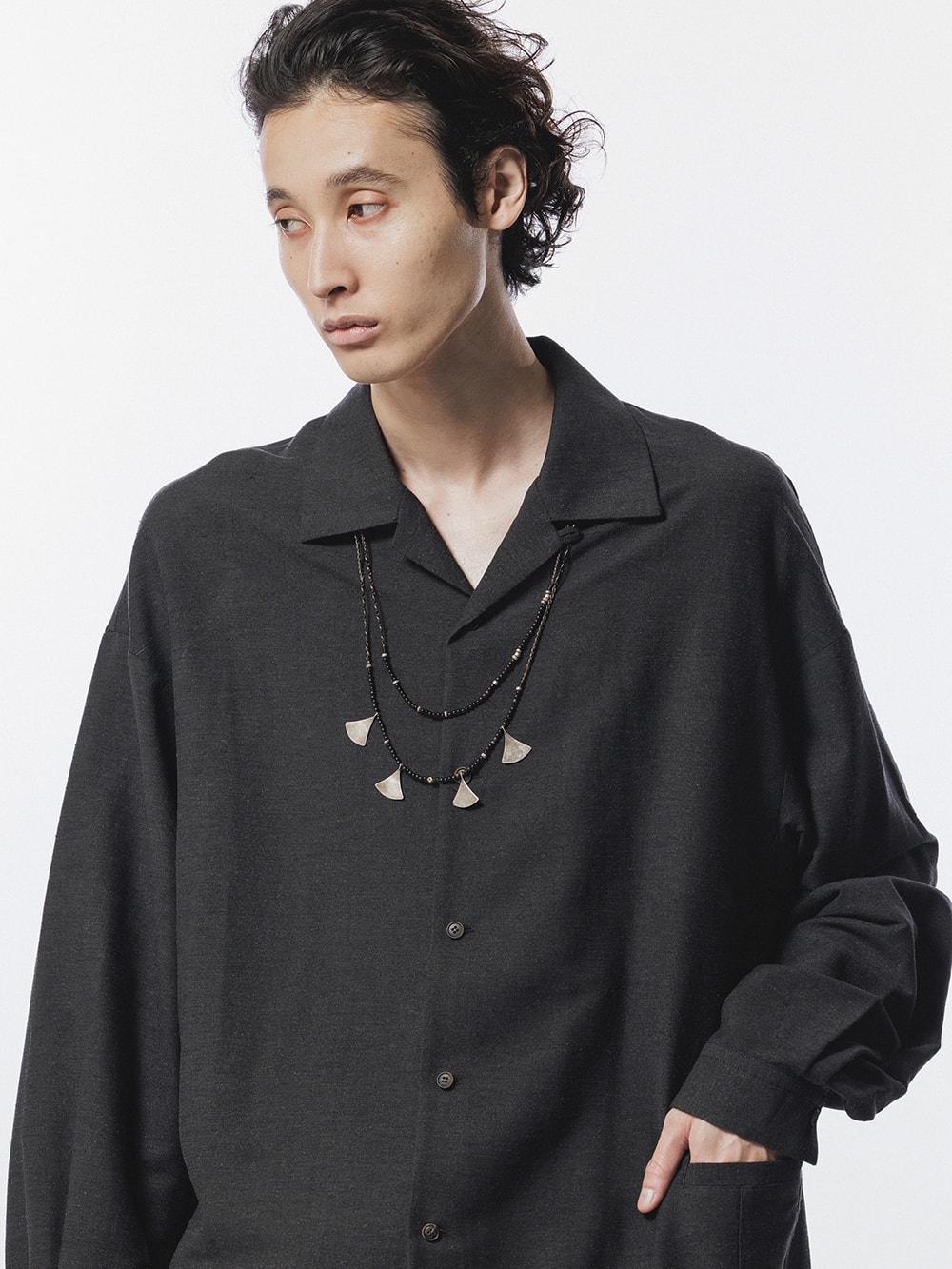 カティアシルク生地の接写画像