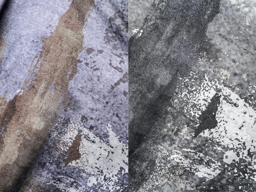 生地のグラフィックをクローズアップした画像