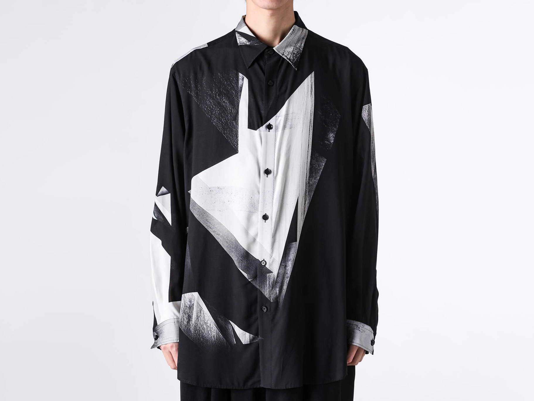 Full image of Ground Y's regular collar big shirt