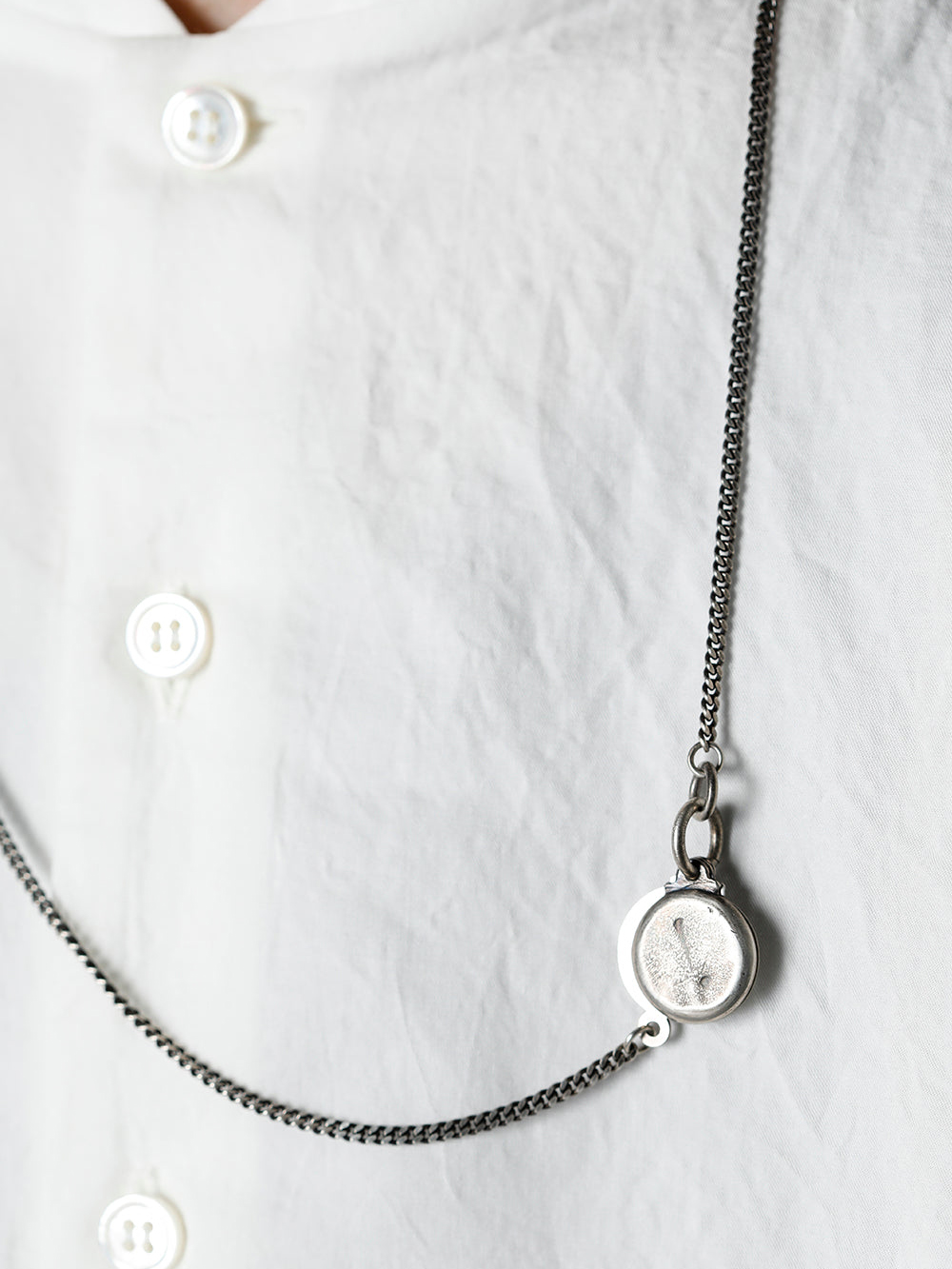 WERKSTATT:MÜNCHEN（ワークスタット・ミュンヘン） - ネックレス  - 10. necklace hidden plate (Silver) / 品番: M3005