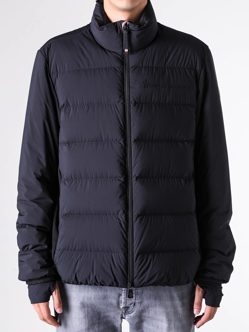 Side silhouette and arm design of the Grenoble jacket