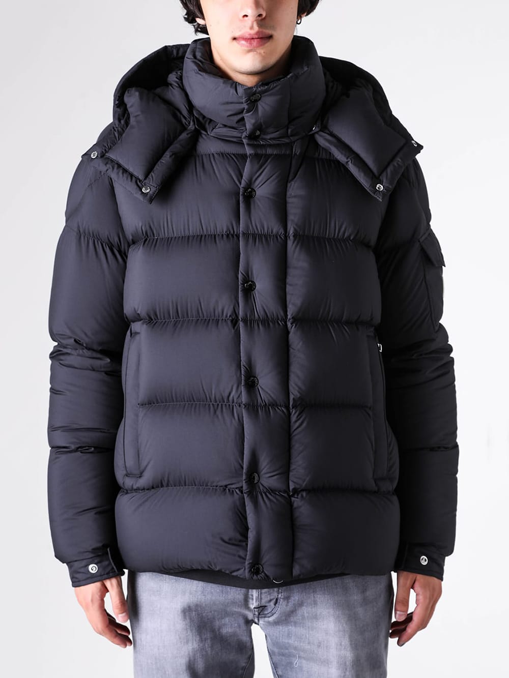 Comparison image of different Moncler jacket lengths