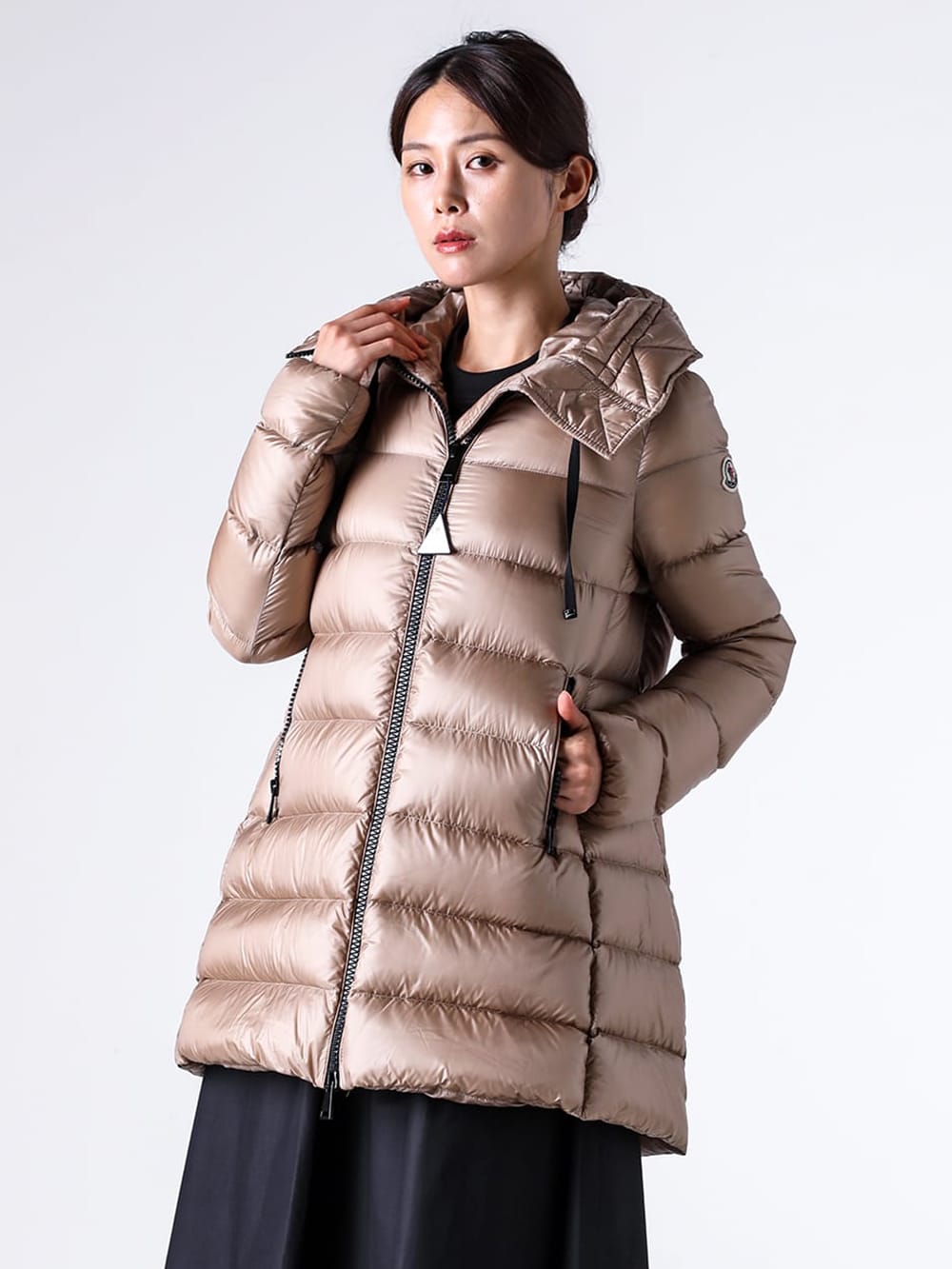 Comparison image of different Moncler jacket lengths