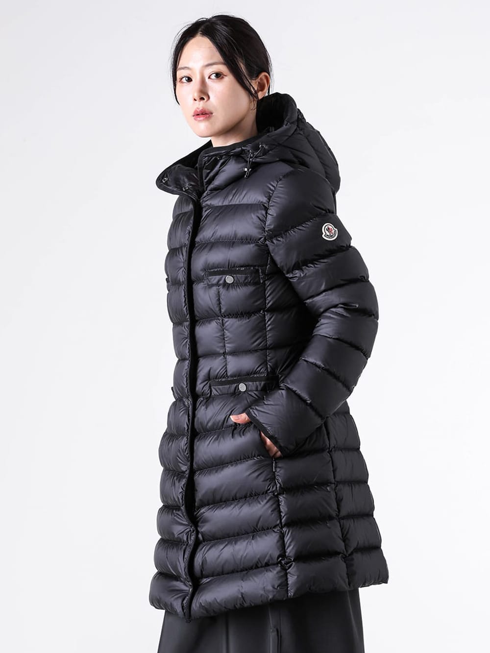 Comparison image of different Moncler jacket lengths