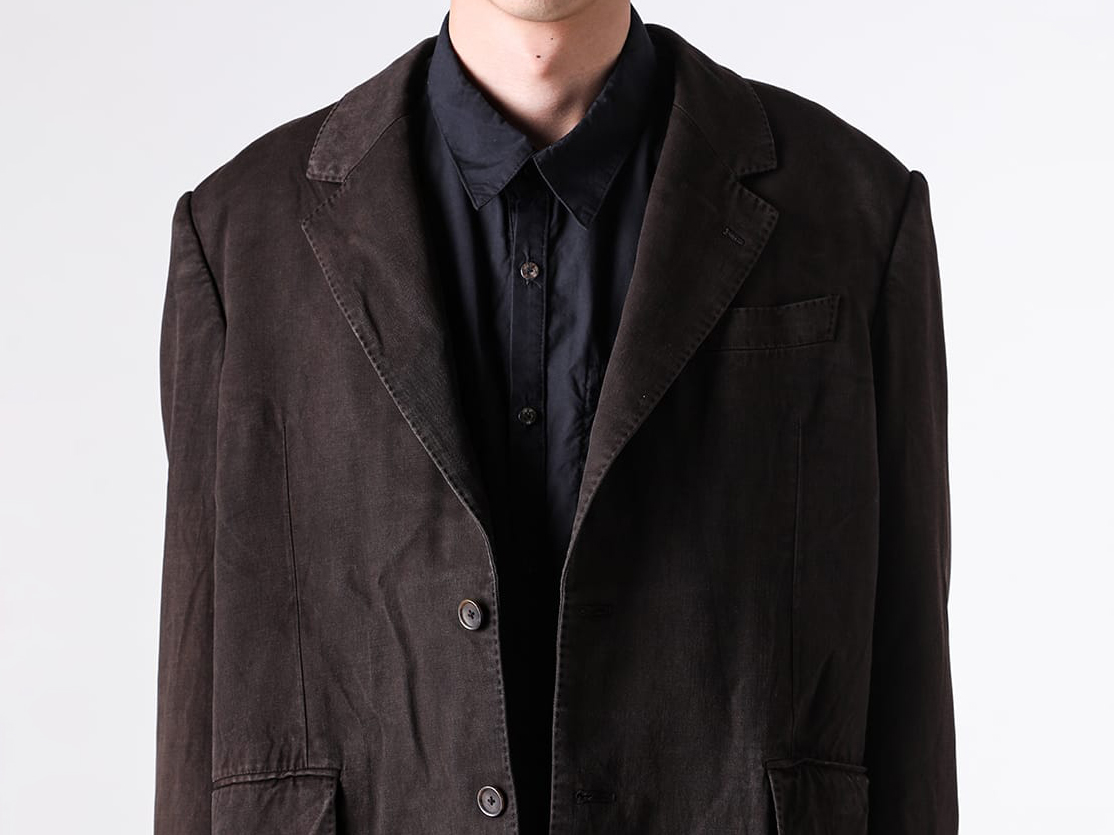doublet 26SS テーラードジャケット 奄美大島の泥染めと洗えるウールの