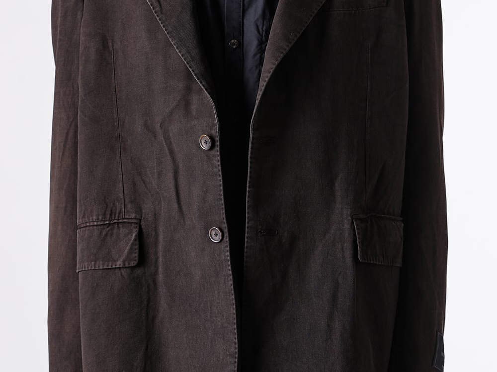 doublet 26SS テーラードジャケット 奄美大島の泥染めと洗えるウールの