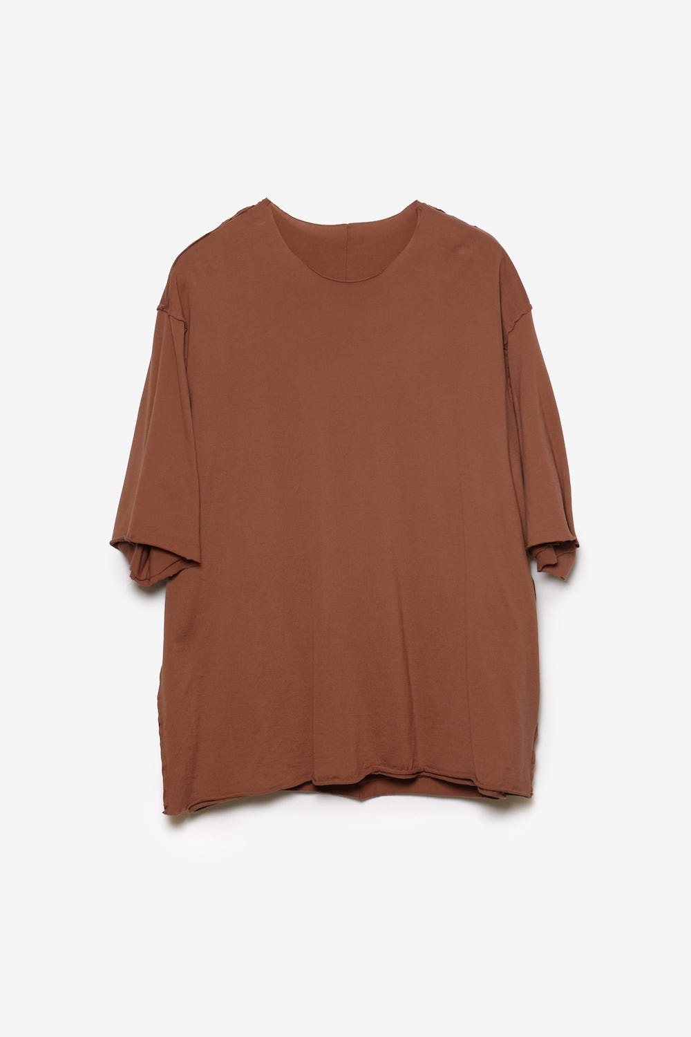 ピマコットンジャージー オーバーサイズレイヤードTシャツ(AJ61-074)の正面画像