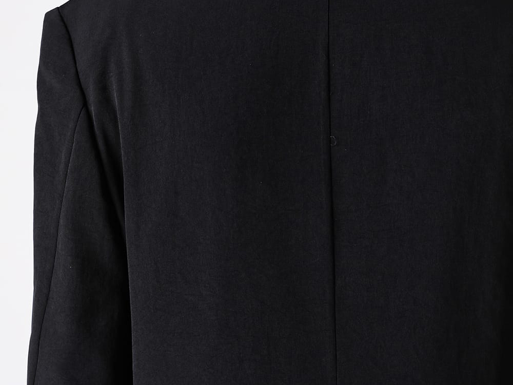 Yohji Yamamoto 長袖 ロングジレ 落ち感ドレープ 黒 YOHJI YAMAMOTO 内
