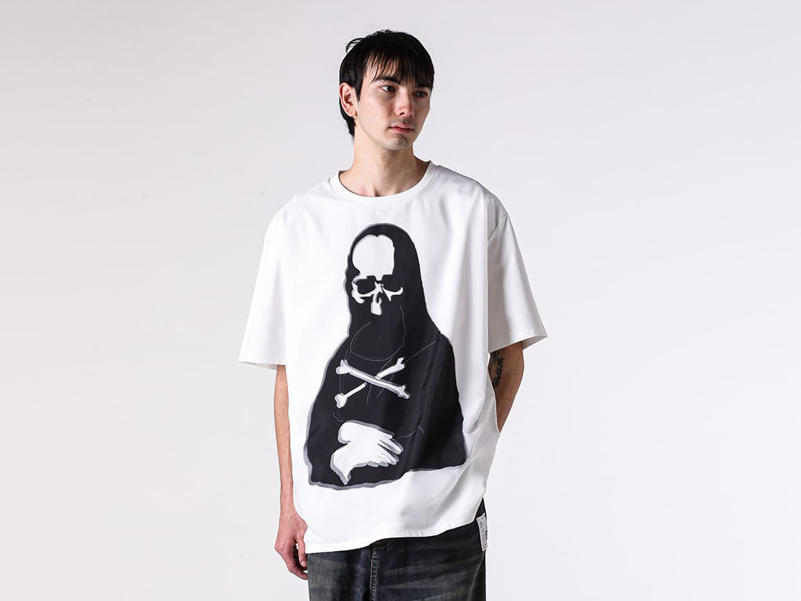 TRIPPY ART TEE MONALIZA (TS003) Visual Fluctuation Created by Layering Fabrics