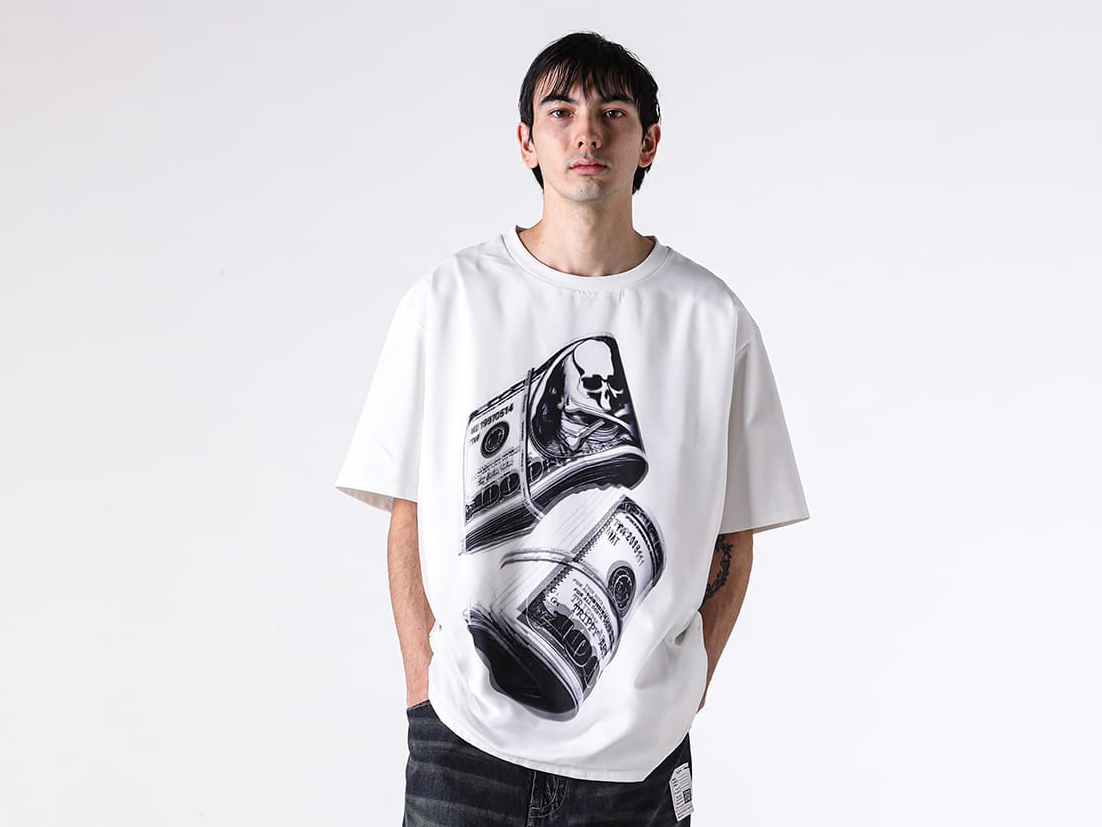 TRIPPY ART TEE $1,000 (TS004) Reconstructing a Banknote Motif into an Art Piece