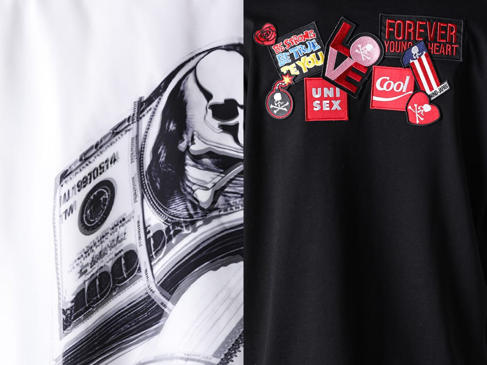 Close-up image showing the fine texture of the T-shirt fabric