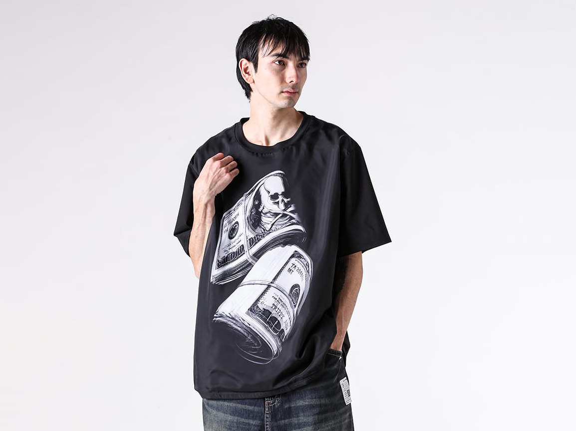 TRIPPY ART TEE $1,000 (TS004) Reconstructing a Banknote Motif into an Art Piece