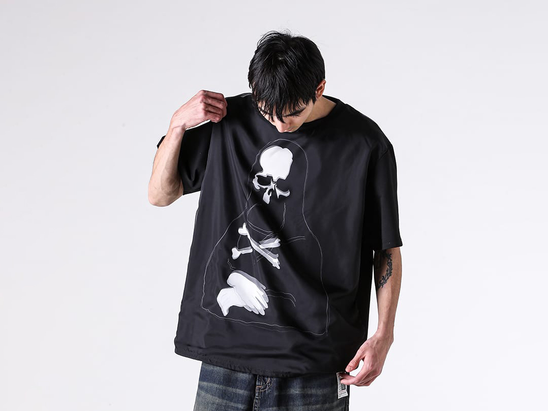 TRIPPY ART TEE MONALIZA (TS003) Visual Fluctuation Created by Layering Fabrics