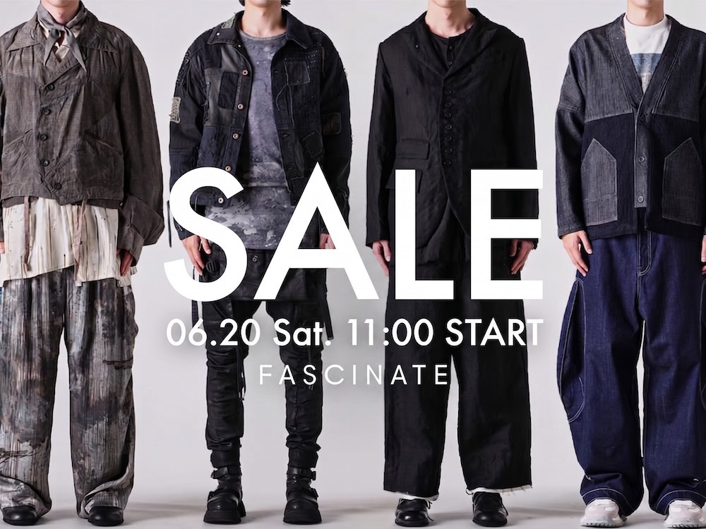 セール情報] 6月20日(土)午前11時より春夏セール第一弾がスタート