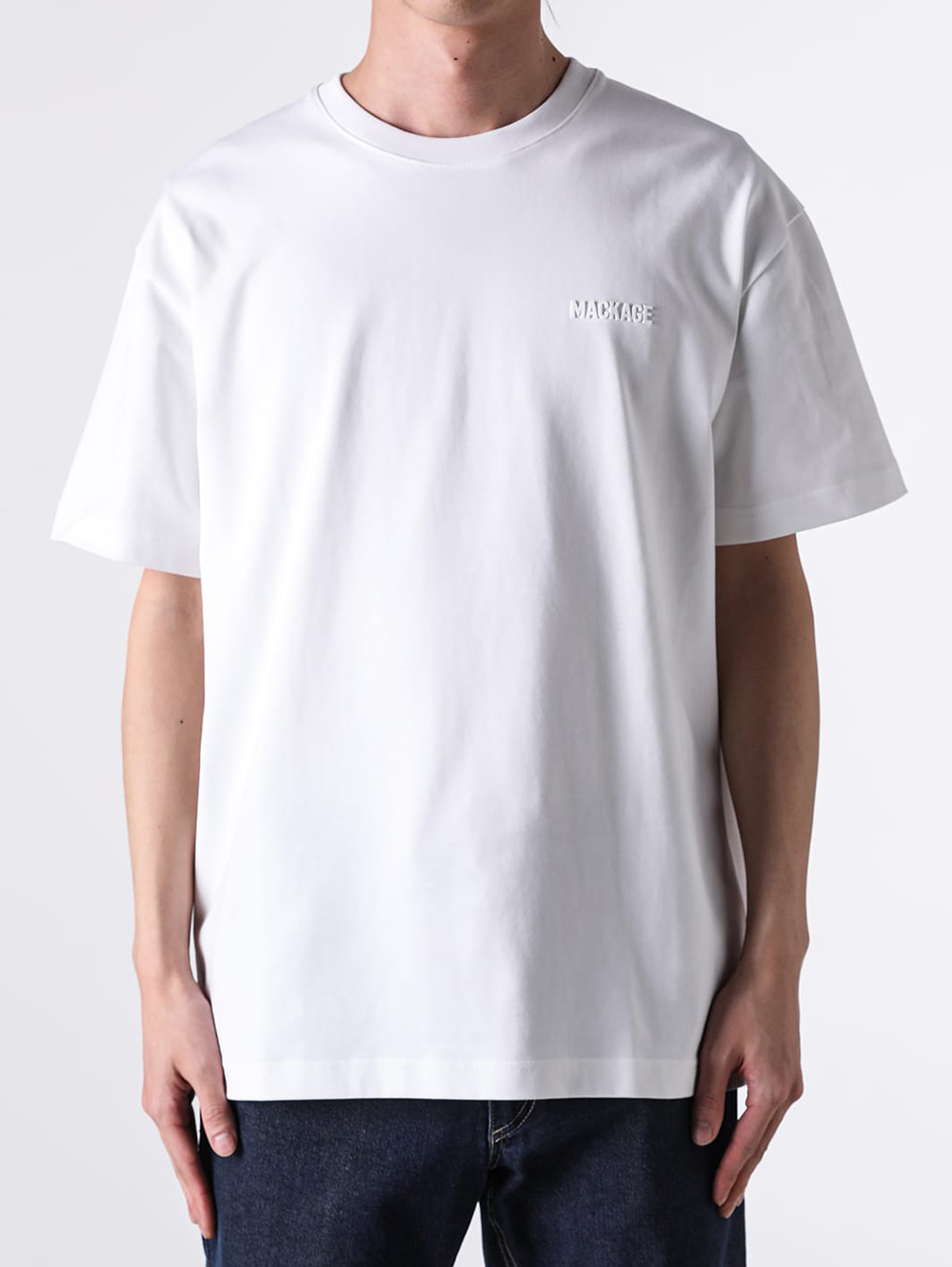 MACKAGE 半袖 Tシャツ ホワイト マッカージュ Tシャツ特集｜26SSメンズコレクションのロゴTシャツを