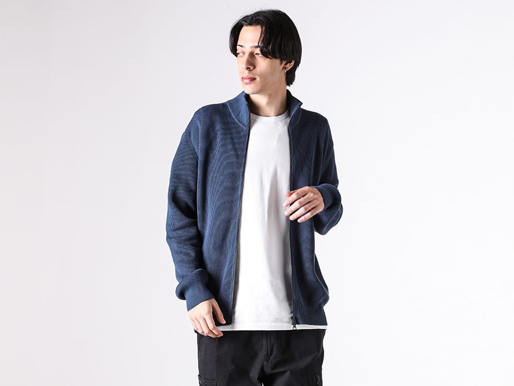 Styling image featuring the STONE ISLAND knitwear