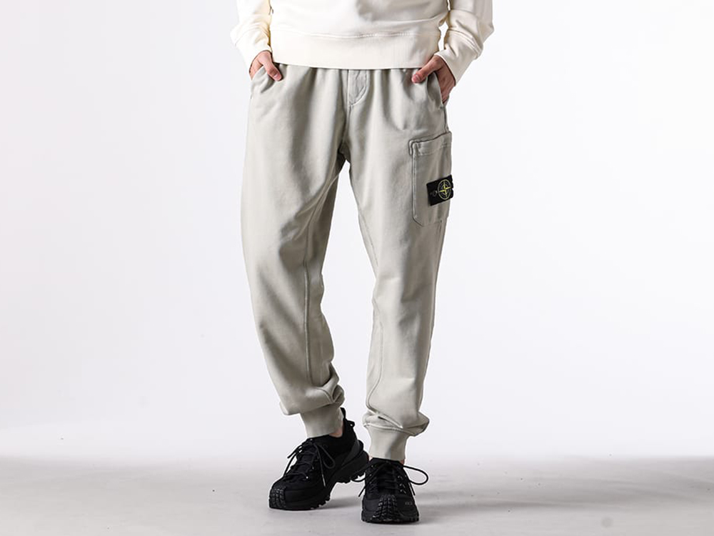 Styling image featuring the STONE ISLAND pants