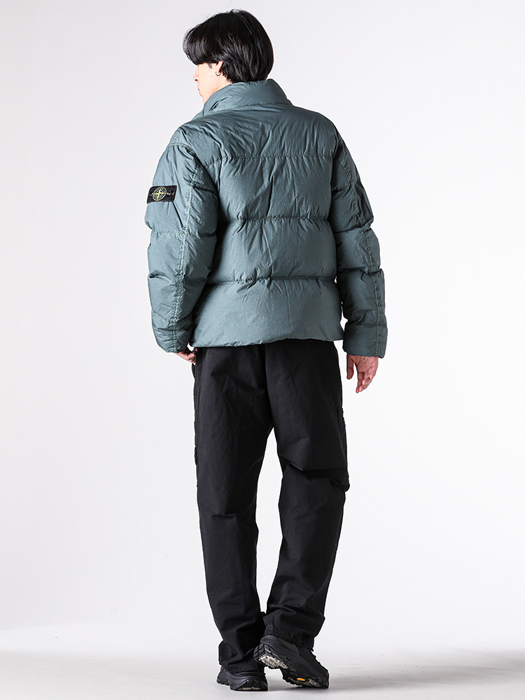 STONE ISLAND's Compass Badge and High-Performance Fabric Details