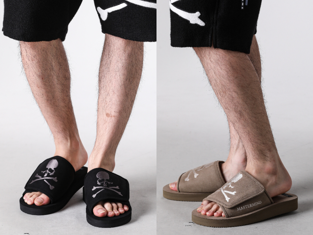 MASTERMIND WORLD × SUICOKE 26SSコラボサンダル スエード調素材とEVA