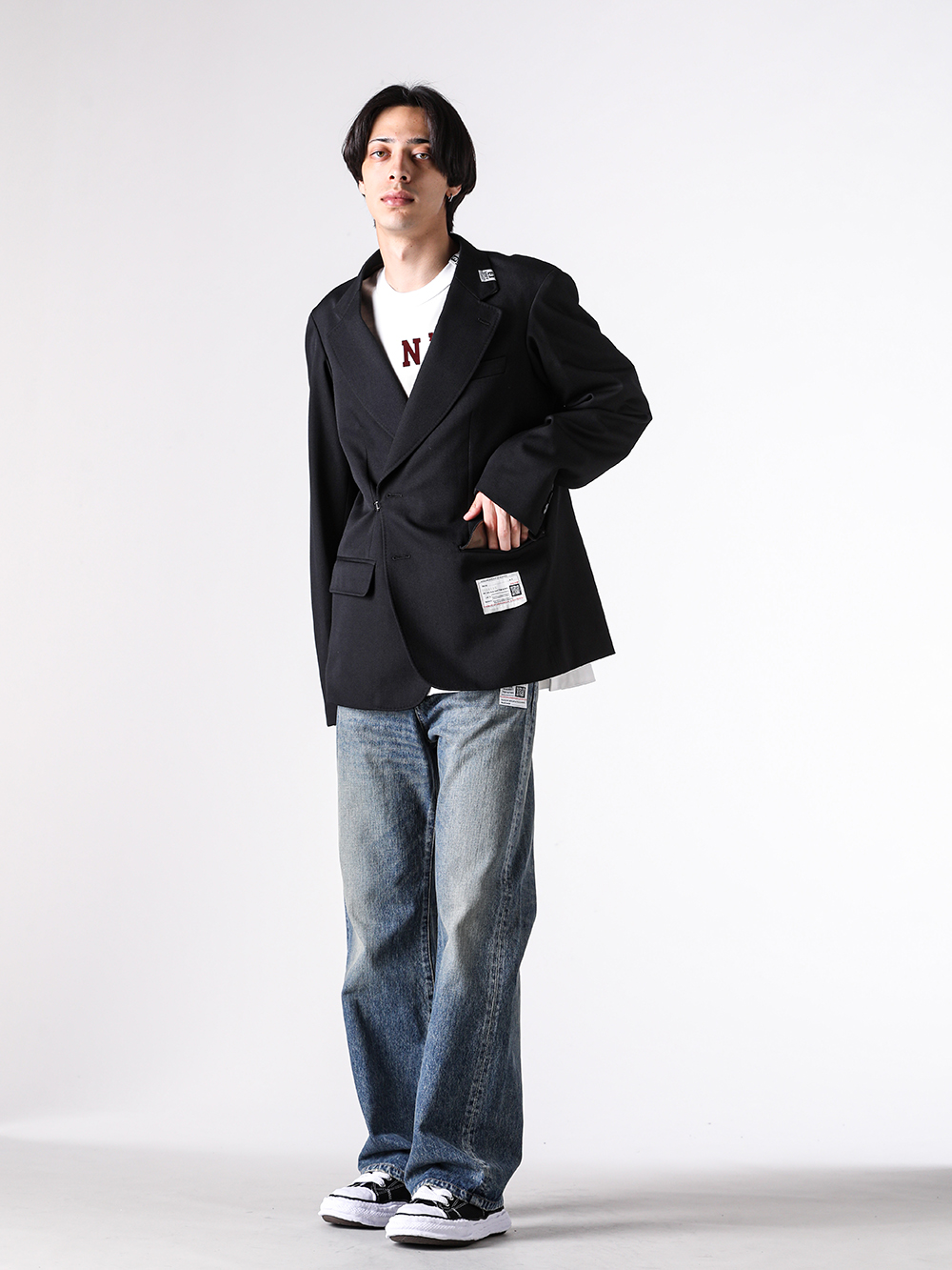 ミハラヤスヒロ　セットアップ Maison MIHARA YASUHIRO 2026AW SWITCH FRONT BLAZER：セットアップで