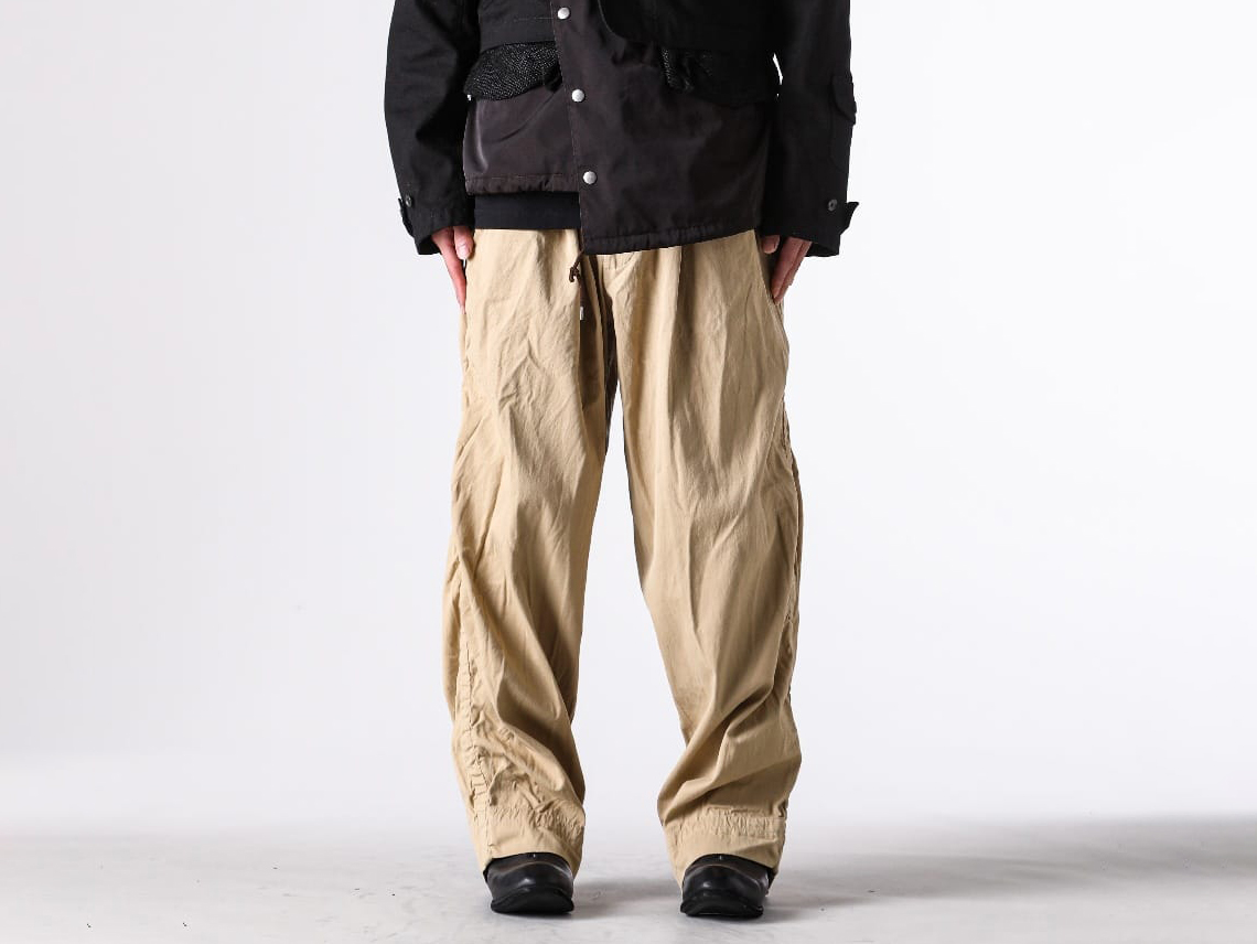 kolor(カラー) 26AW パッカリングパンツの構造美とサイズ感・着用