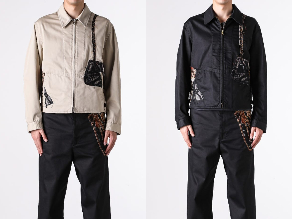 doublet Trompe L'oeil Embroidery Drizzler Jacket -FASCINATE