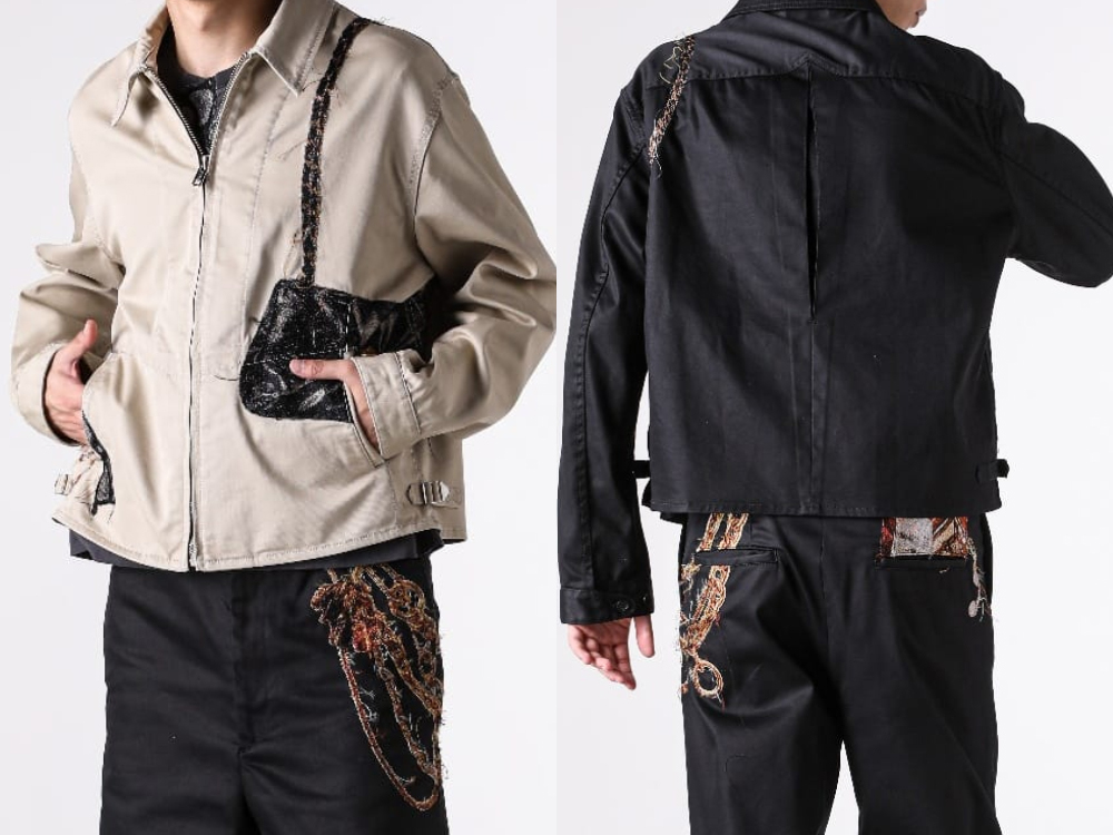 doublet Trompe L'oeil Embroidery Drizzler Jacket -FASCINATE