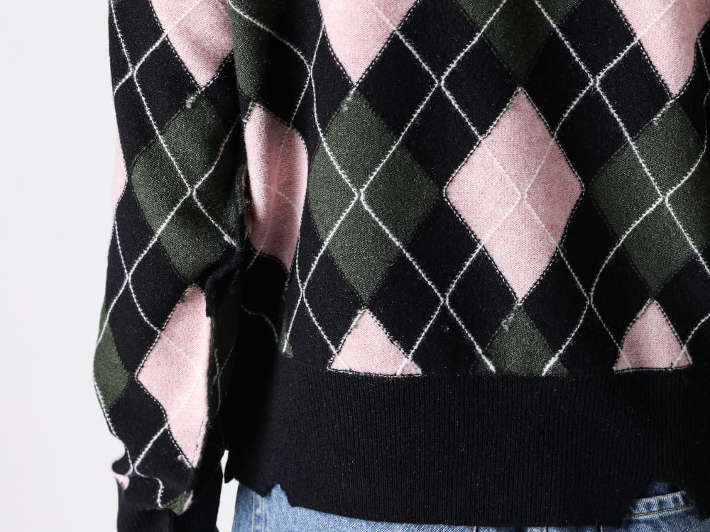 MASU Diamond Scraped Sweater Guide -FASCINATE