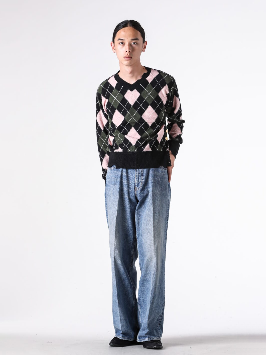 MASU Diamond Scraped Sweater Guide -FASCINATE