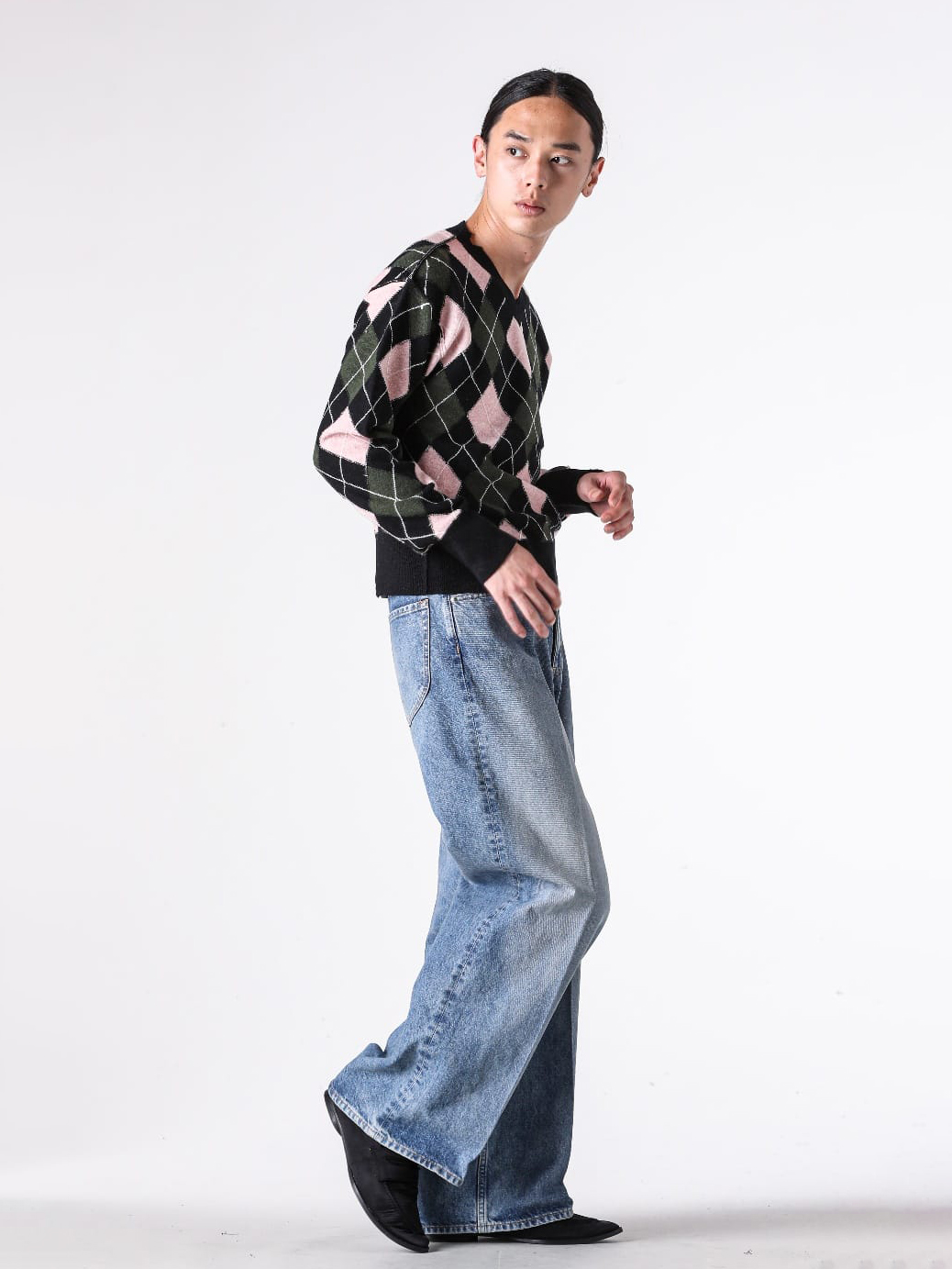 MASU Diamond Scraped Sweater Guide -FASCINATE