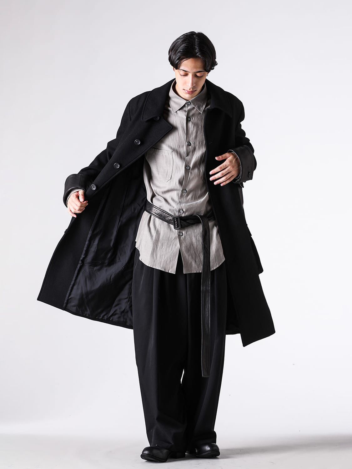 yohjiyamamoto25aw ミリタリーコート sz4 Yohji Yamamoto 26AW Military Coat Details and Sizing Guide -FASCINATE